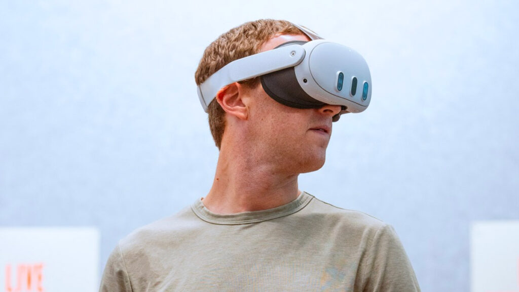 Mark Zuckerberg With Meta Quest 3
