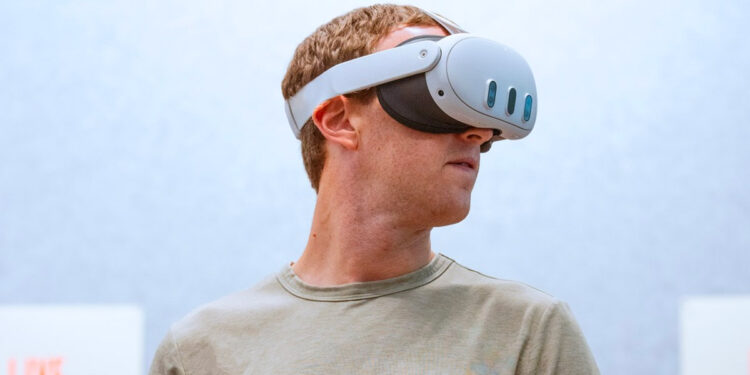 Mark Zuckerberg With Meta Quest 3