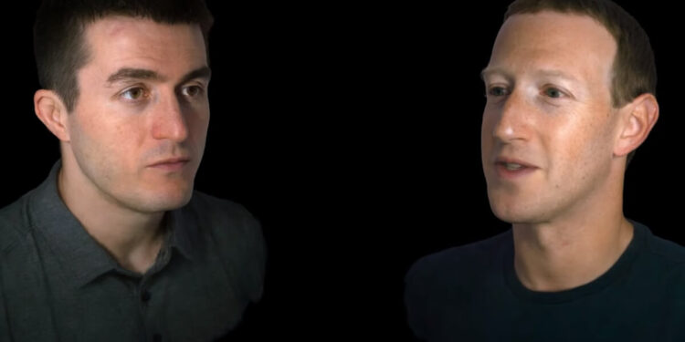 Lex Fridman and Mark Zuckerberg as Codec Avatars