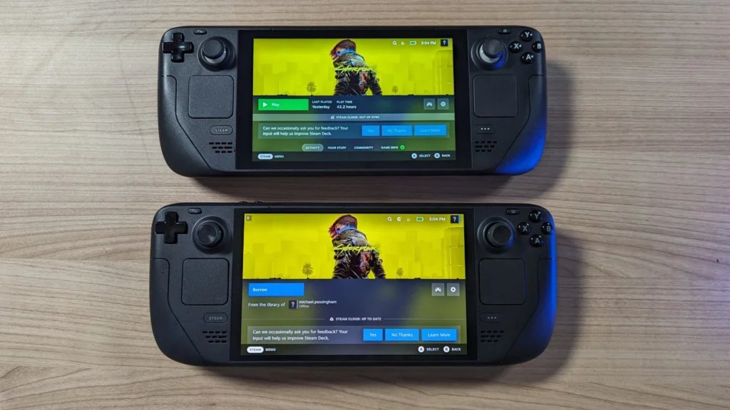 Dampfdeck OLED vs. LCD